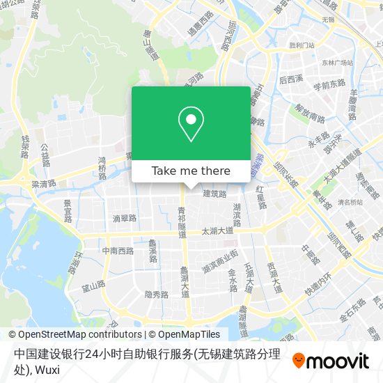 中国建设银行24小时自助银行服务(无锡建筑路分理处) map