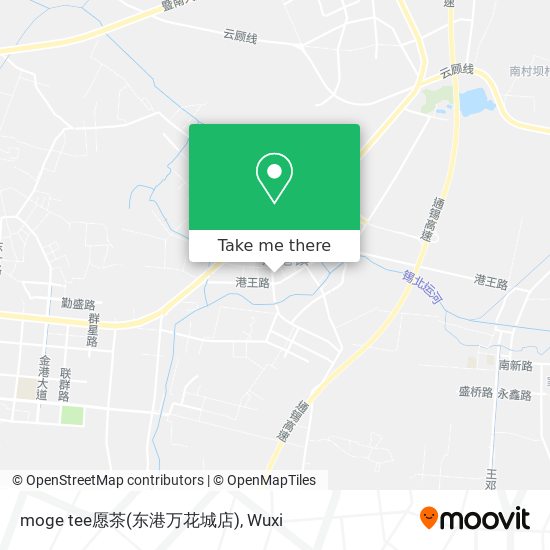 moge tee愿茶(东港万花城店) map