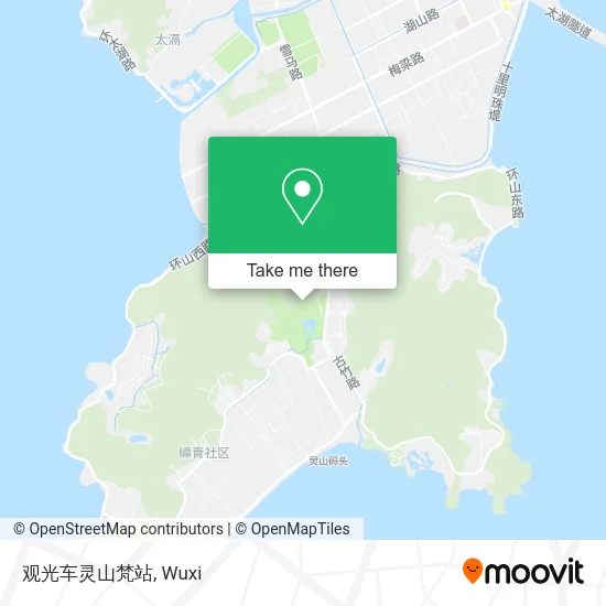 观光车灵山梵站 map