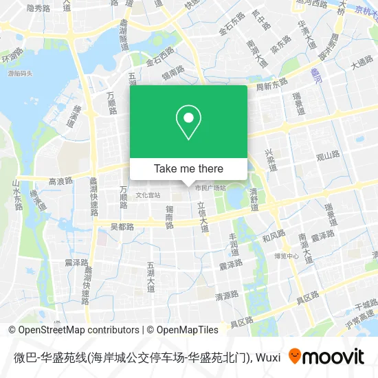 微巴-华盛苑线(海岸城公交停车场-华盛苑北门) map