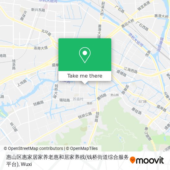 惠山区惠家居家养老惠和居家养残(钱桥街道综合服务平台) map