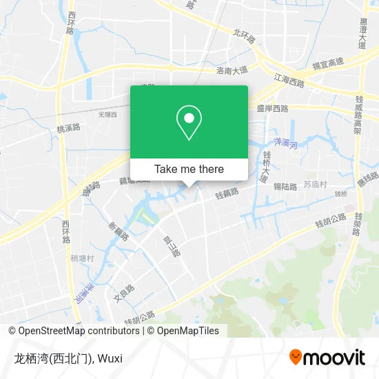 龙栖湾(西北门) map