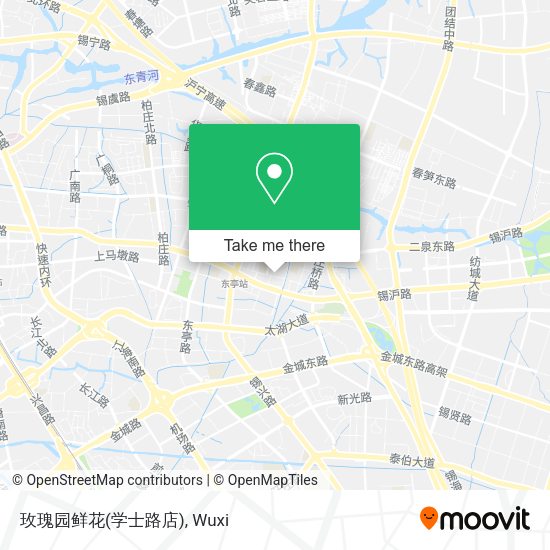 玫瑰园鲜花(学士路店) map