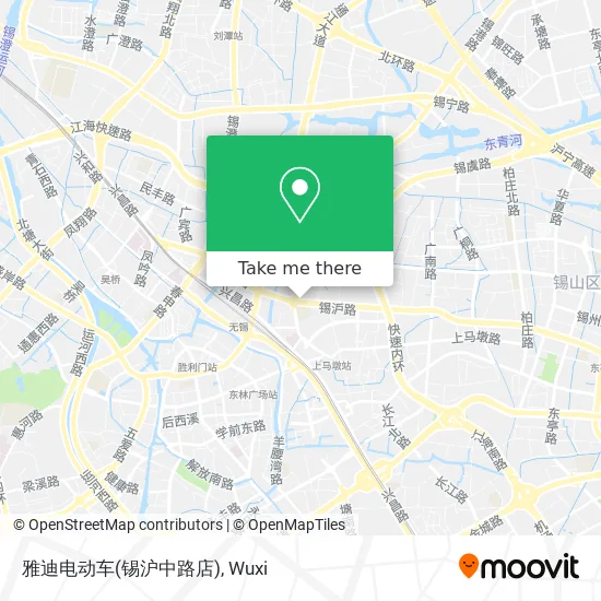 雅迪电动车(锡沪中路店) map