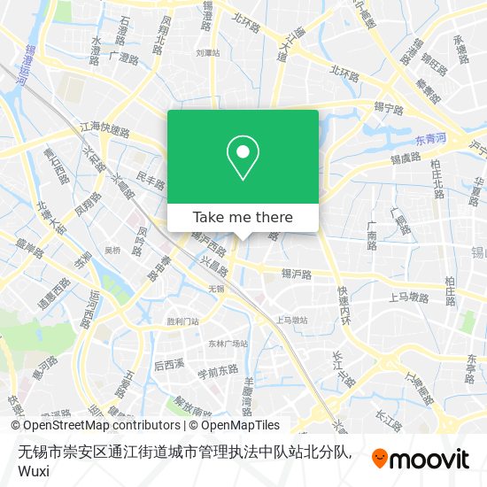 无锡市崇安区通江街道城市管理执法中队站北分队 map