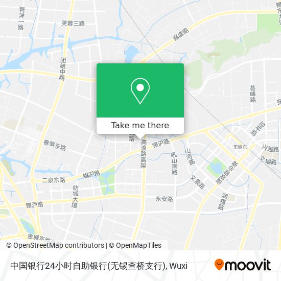 中国银行24小时自助银行(无锡查桥支行) map