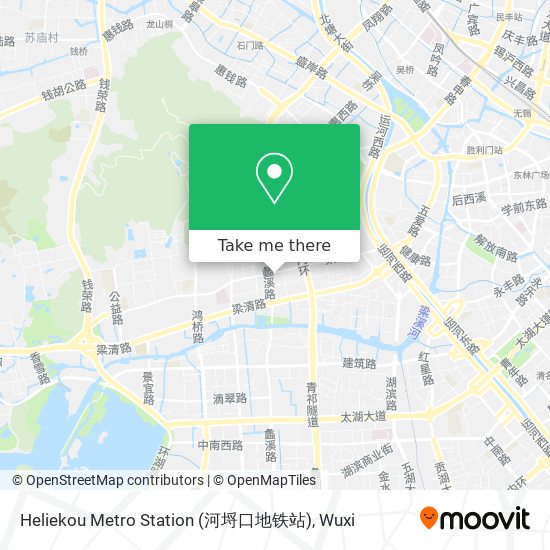 Heliekou Metro Station (河埒口地铁站) map