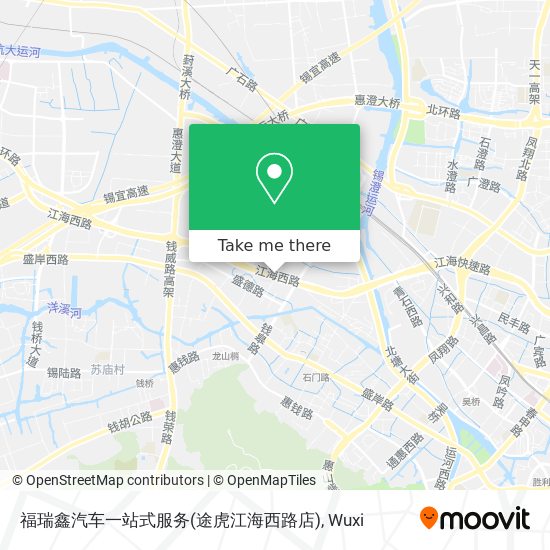 福瑞鑫汽车一站式服务(途虎江海西路店) map