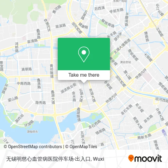 无锡明慈心血管病医院停车场-出入口 map
