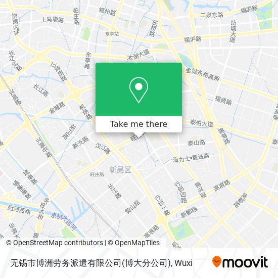 无锡市博洲劳务派遣有限公司(博大分公司) map