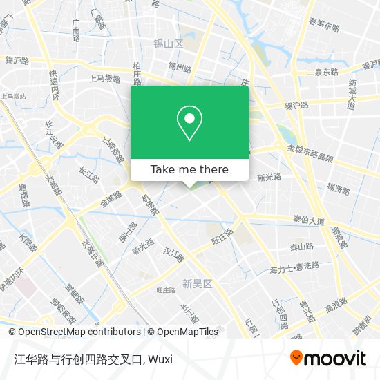 江华路与行创四路交叉口 map
