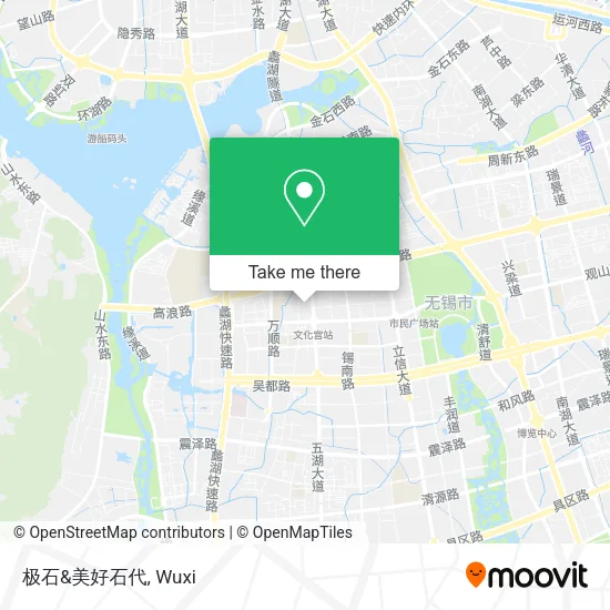 极石&美好石代 map