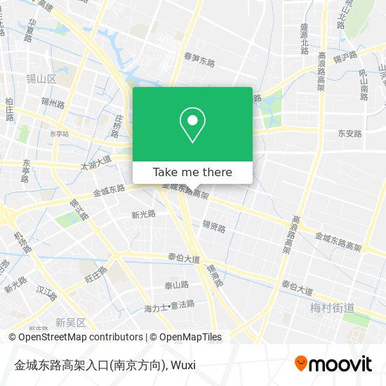 金城东路高架入口(南京方向) map