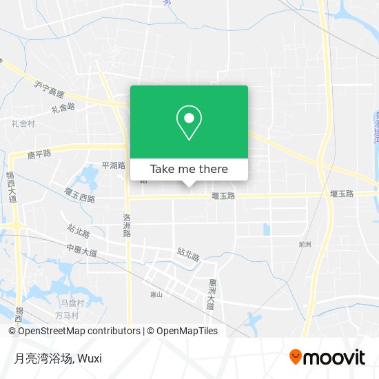月亮湾浴场 map