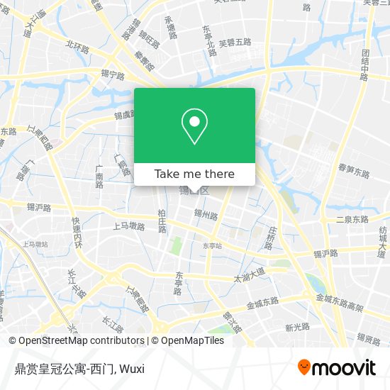 鼎赏皇冠公寓-西门 map