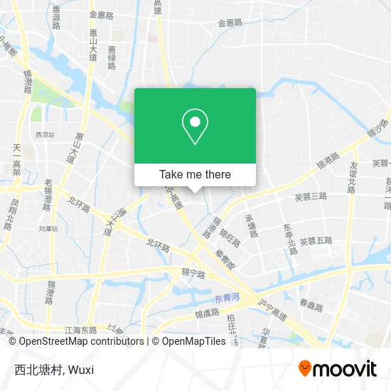 西北塘村 map