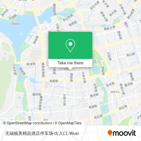 无锡栈美精品酒店停车场-出入口 map