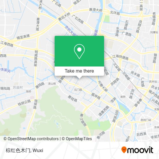 棕红色木门 map
