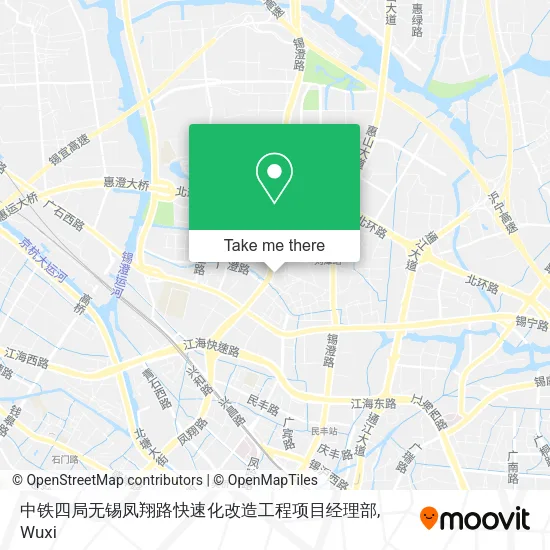 中铁四局无锡凤翔路快速化改造工程项目经理部 map