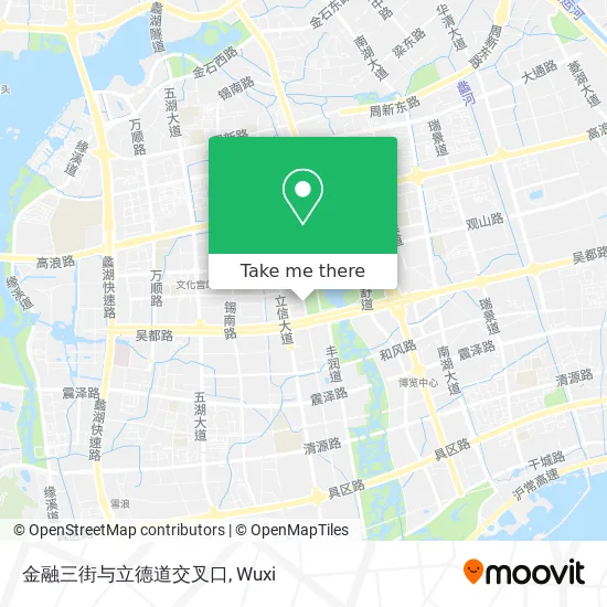 金融三街与立德道交叉口 map