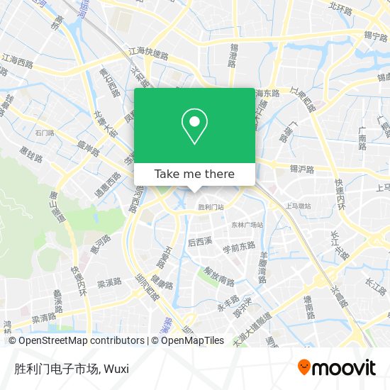 胜利门电子市场 map