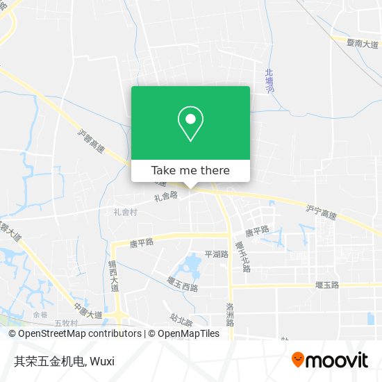 其荣五金机电 map