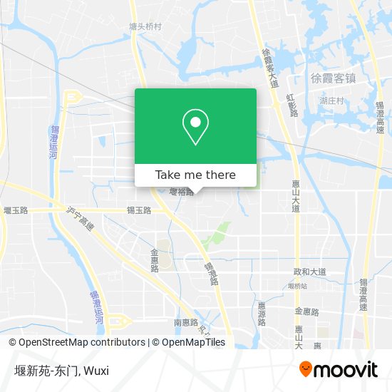 堰新苑-东门 map