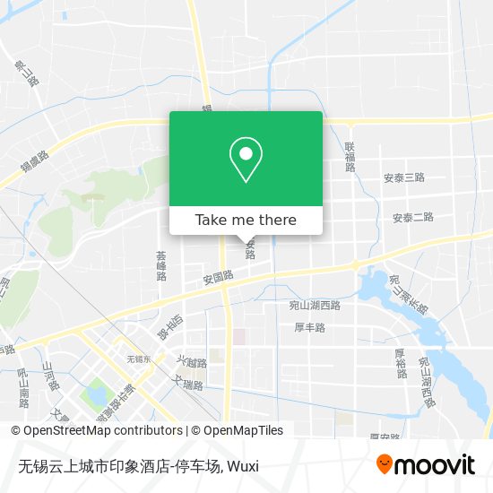 无锡云上城市印象酒店-停车场 map