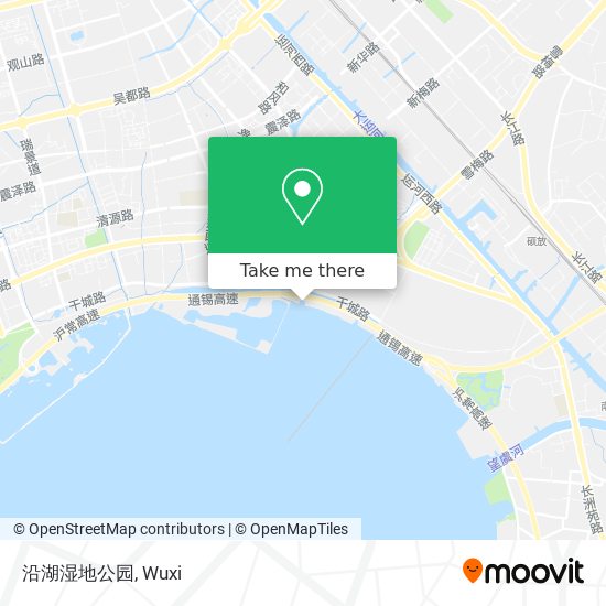 沿湖湿地公园 map