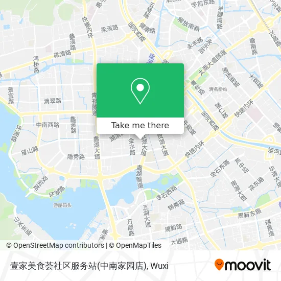 壹家美食荟社区服务站(中南家园店) map