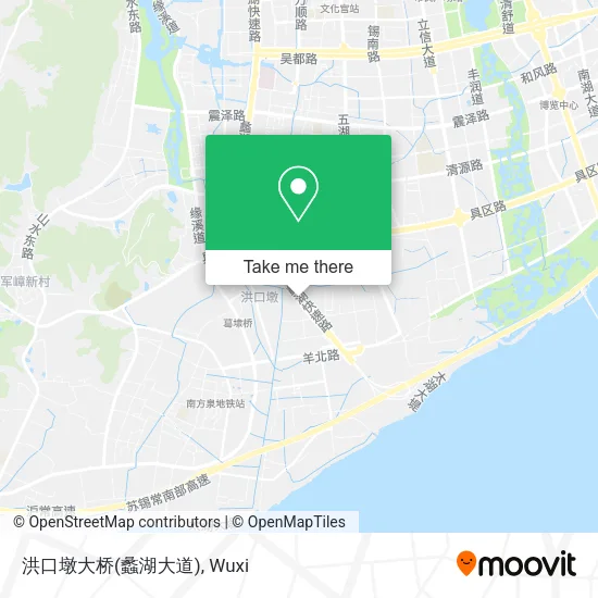 洪口墩大桥(蠡湖大道) map