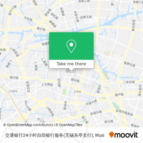 交通银行24小时自助银行服务(无锡东亭支行) map