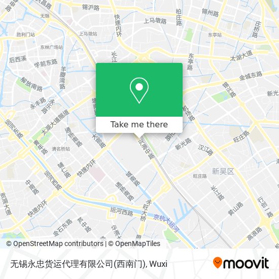 无锡永忠货运代理有限公司(西南门) map