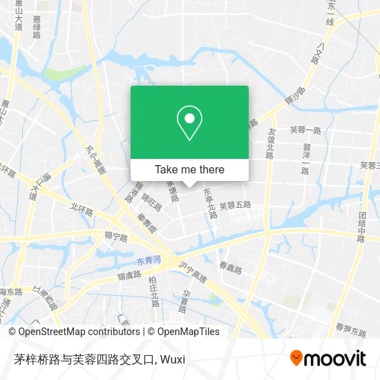 茅梓桥路与芙蓉四路交叉口 map