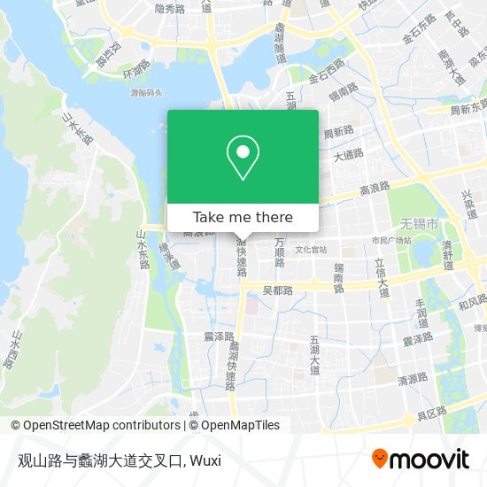 观山路与蠡湖大道交叉口 map