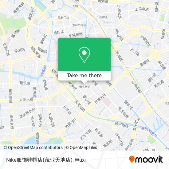 Nike服饰鞋帽店(茂业天地店) map
