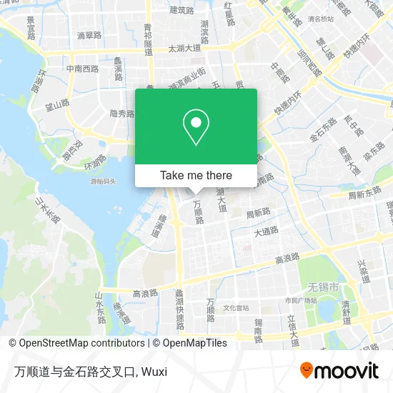 万顺道与金石路交叉口 map