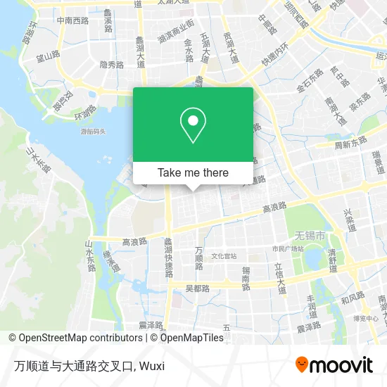 万顺道与大通路交叉口 map