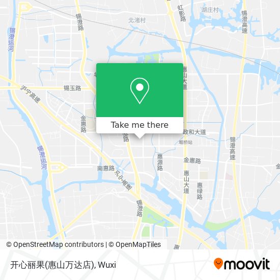 开心丽果(惠山万达店) map