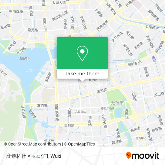 糜巷桥社区-西北门 map