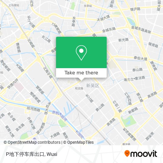 P地下停车库出口 map