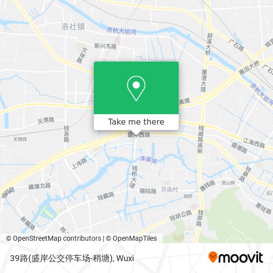 39路(盛岸公交停车场-稍塘) map