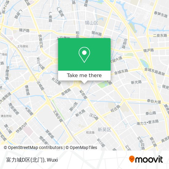 富力城D区(北门) map