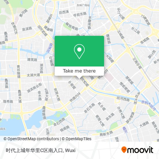 时代上城年华里C区南入口 map
