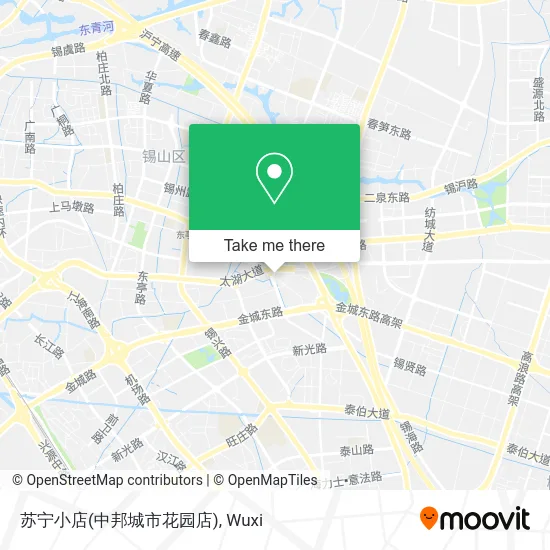 苏宁小店(中邦城市花园店) map