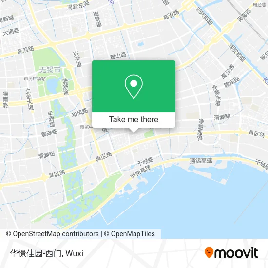 华憬佳园-西门 map