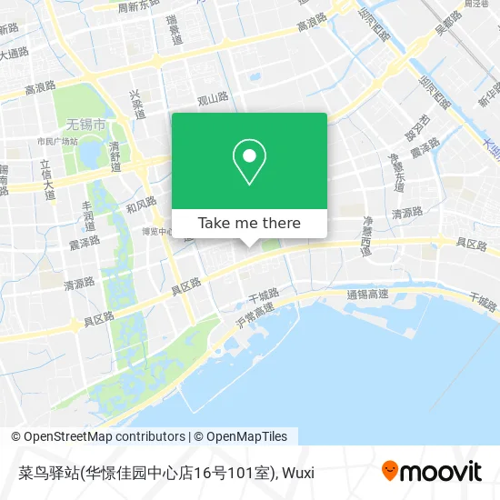 菜鸟驿站(华憬佳园中心店16号101室) map
