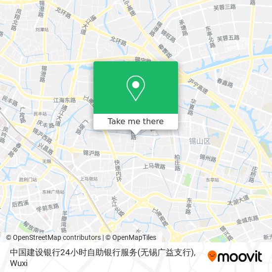 中国建设银行24小时自助银行服务(无锡广益支行) map