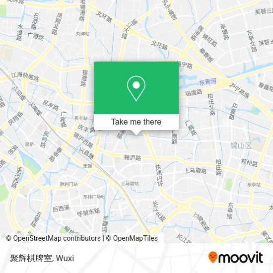 聚辉棋牌室 map
