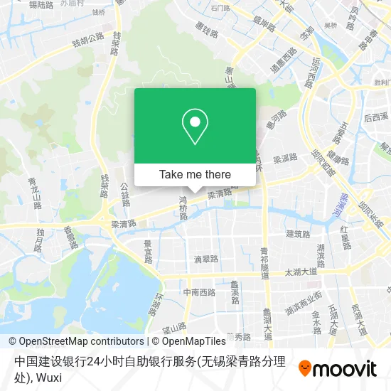 中国建设银行24小时自助银行服务(无锡梁青路分理处) map
